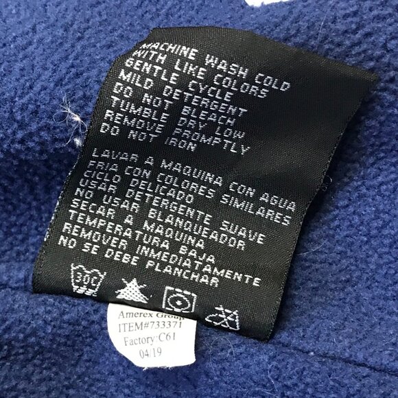 London Fog Unicorn & Space Print Hooded‎ Jacket Girls 6X Blue Silver Snap Zip - Picture 10 of 14